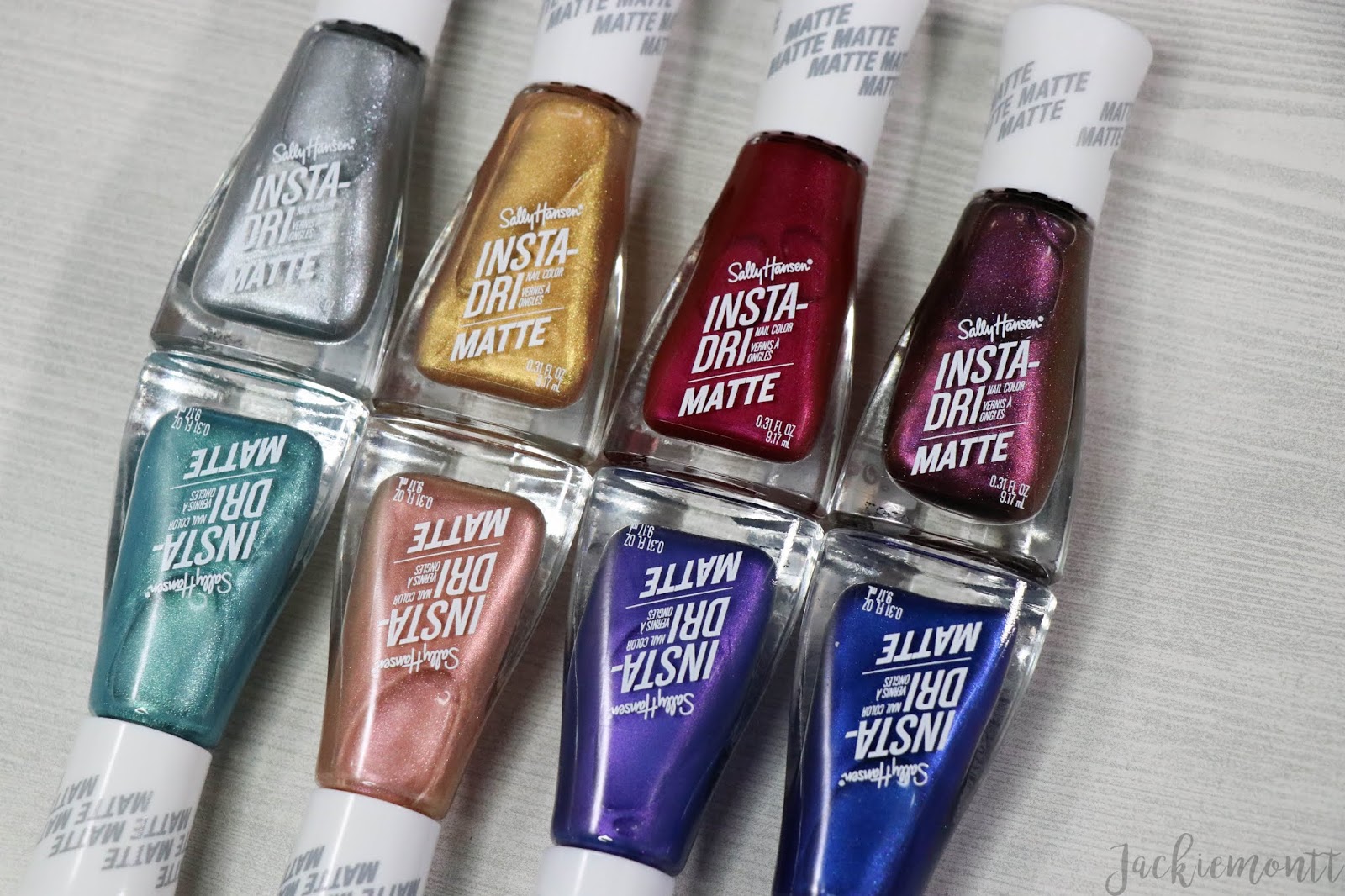 Sally Hansen Insta Dri Matte Collection Swatches Review